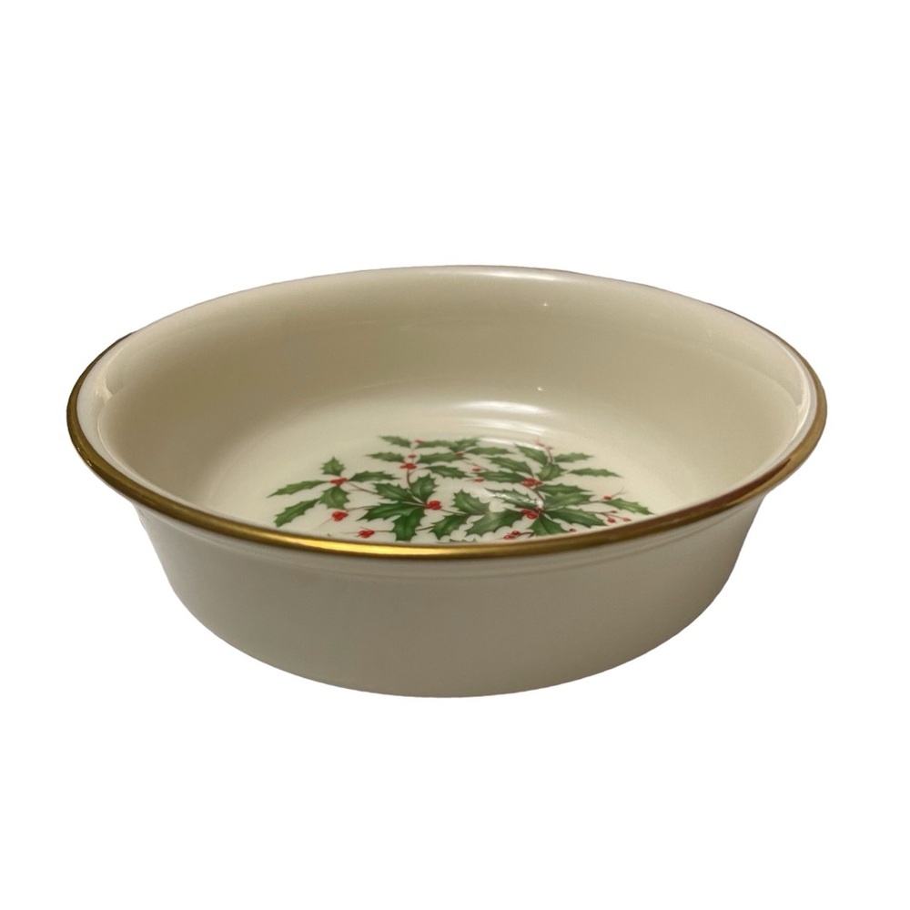 Vintage Lenox Special Holiday Presidential Holly Coupe Soup Bowl 
7.5 “ - Picture 4 of 9